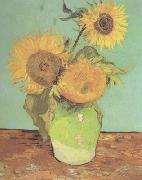 Vincent Van Gogh Three Sunflowers in a Vase (nn04) oil painting picture wholesale